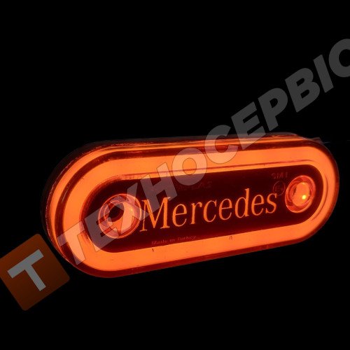Ліхтар жовтий MERCEDES неоновий