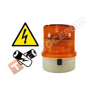 RD206-24B Проблисковий маячок помаранчевий автономний 24LED магнітне кріплення  (4 аккумулятора тип АА)