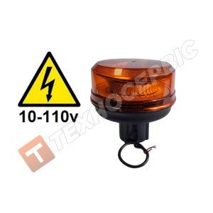 Маячок проблисковий оранжевий 12-110v кріплення на шток 36 LED EMIR Туреччина